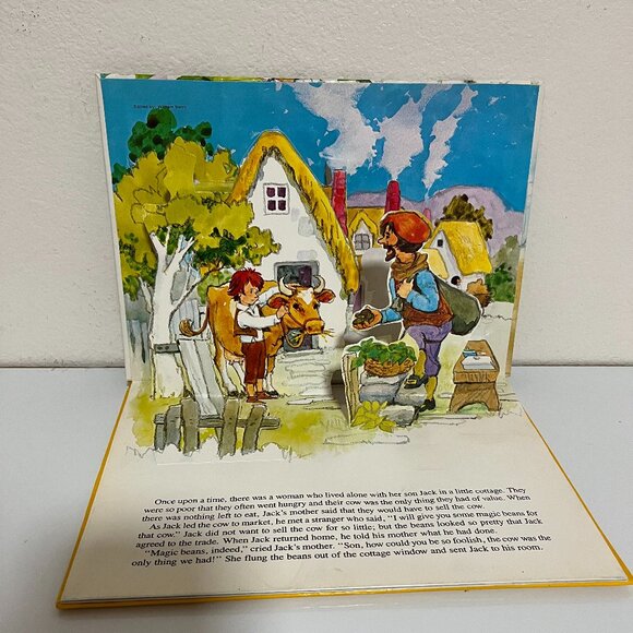 JACK and the BEANSTALK GIANT POP-UP STORY BOOK, 1974 Hardcover-PREOWNED - Picture 3 of 5